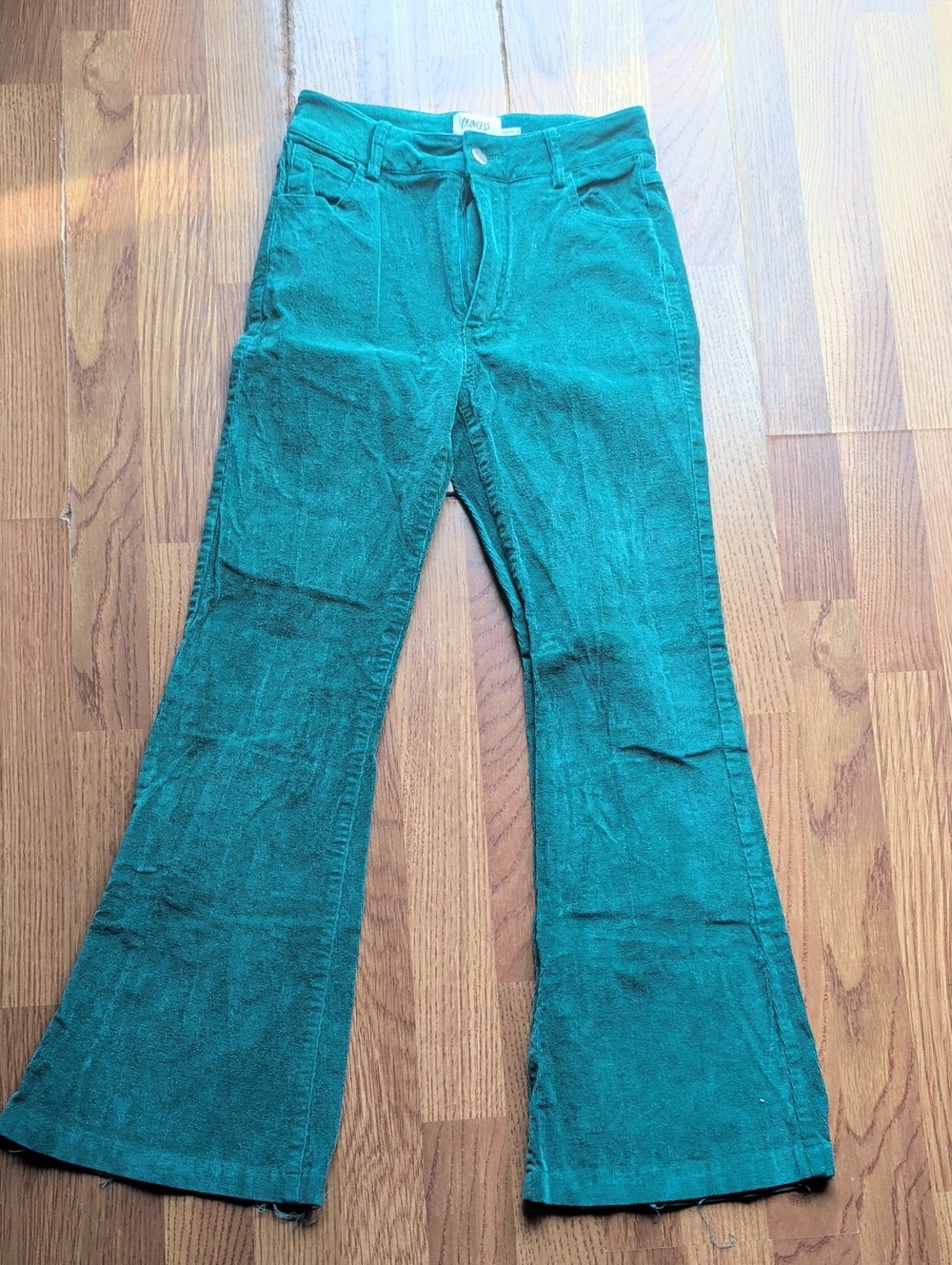 Princess Polly Teal Corduroy Flare Pants
